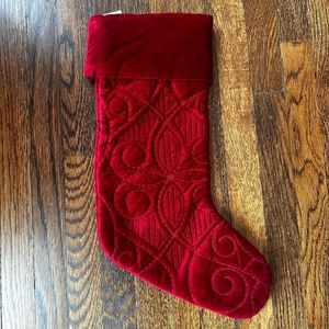 Pottery Barn Velvet Stocking- NWT
